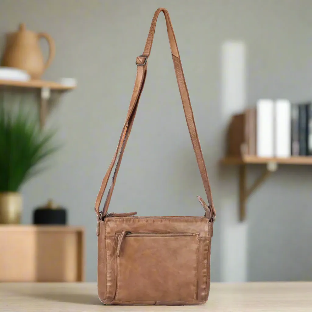 MET Crossbody Organizer Leather Bag