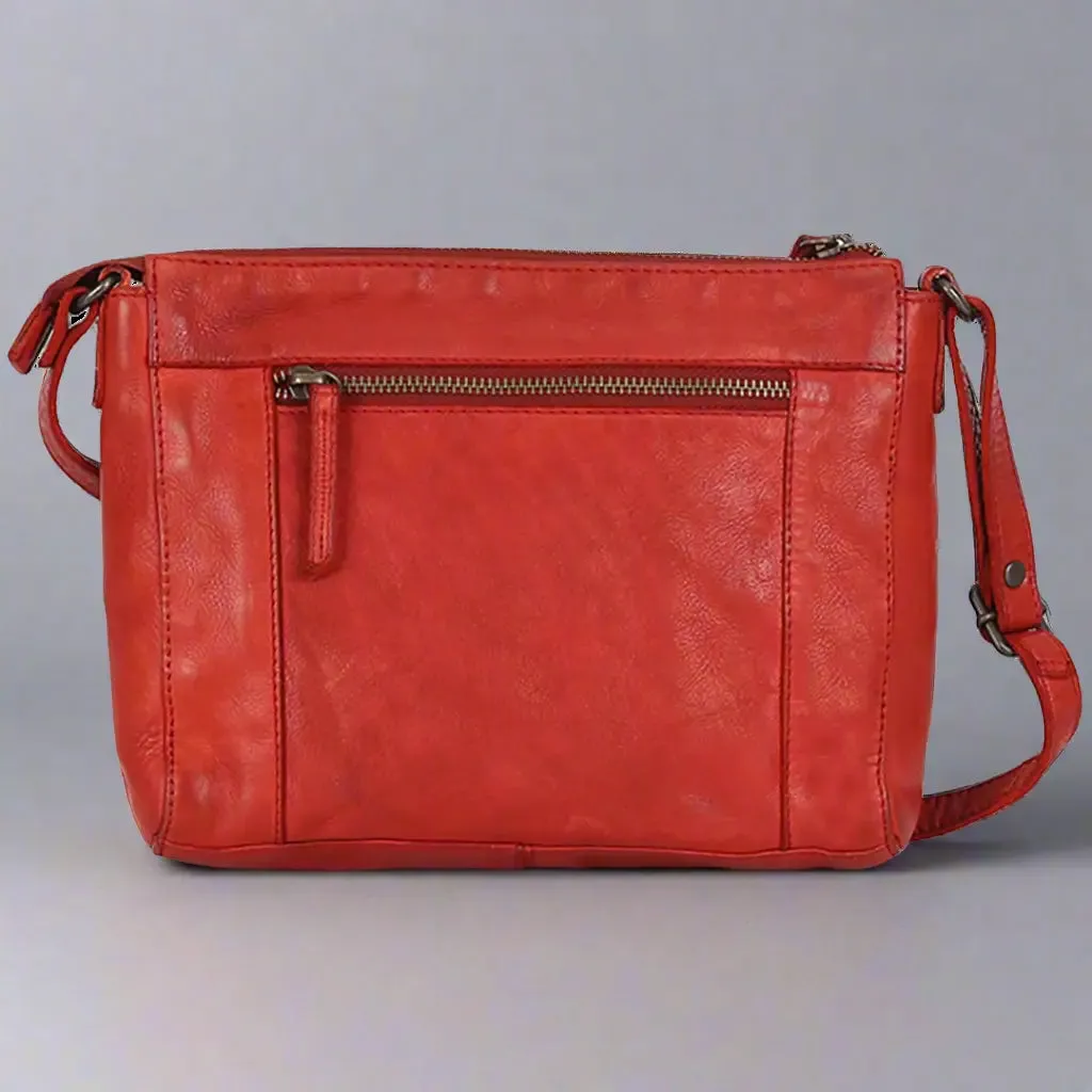 MET Crossbody Organizer Leather Bag