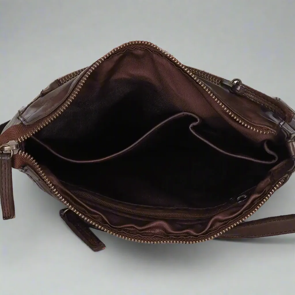 MET Crossbody Organizer Leather Bag