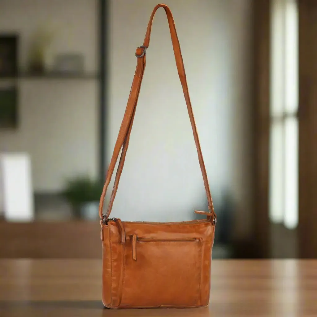 MET Crossbody Organizer Leather Bag