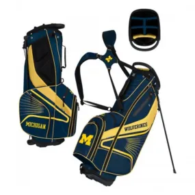 Michigan Wolverines WinCraft "Grid Iron III" 6-Way Stand Golf Bag