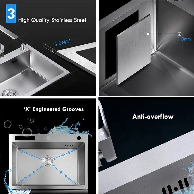 Modern Undermount Steel Plus Kitchen Elegant Sink