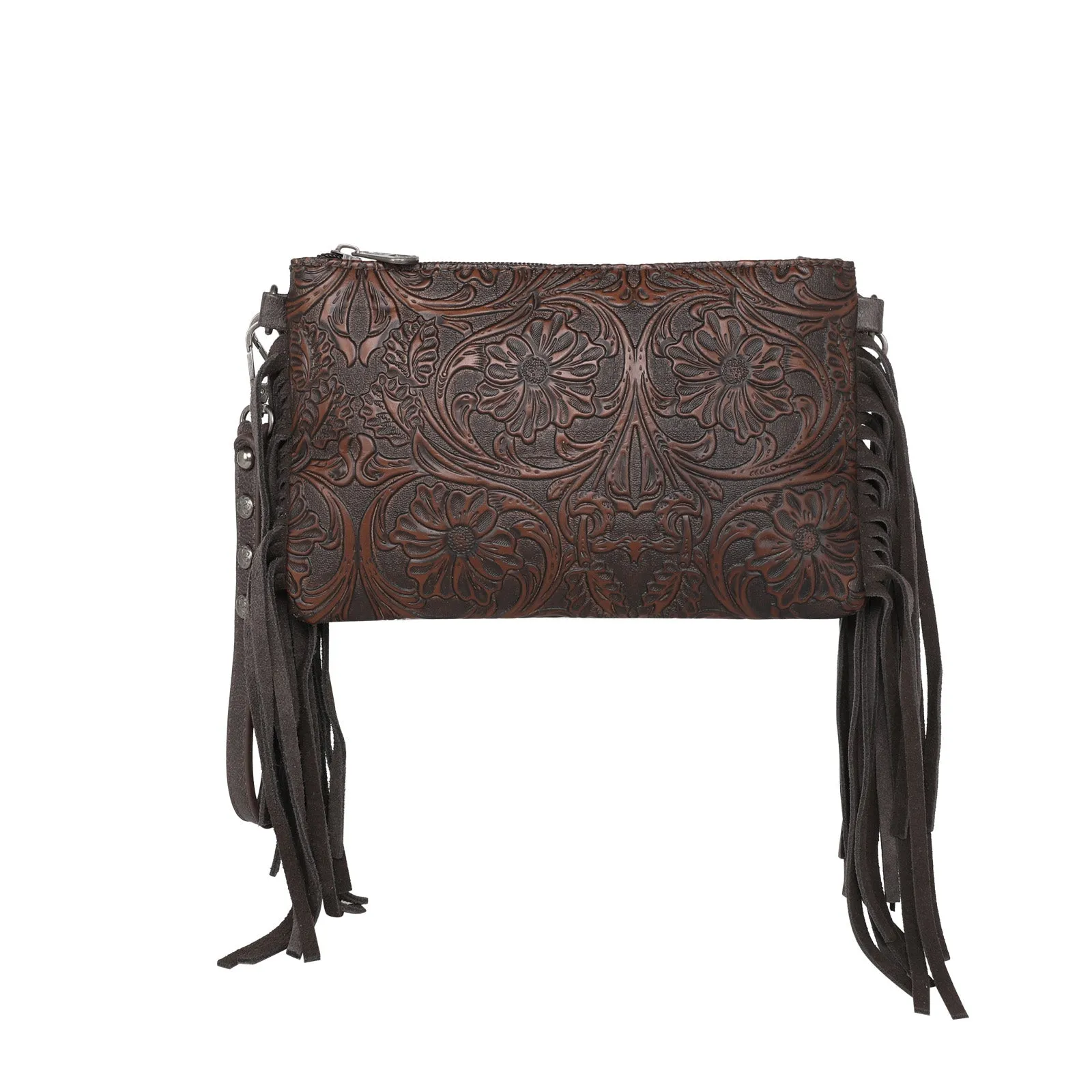 MW1217-181 Montana West Tooled Collection Clutch/Crossbody