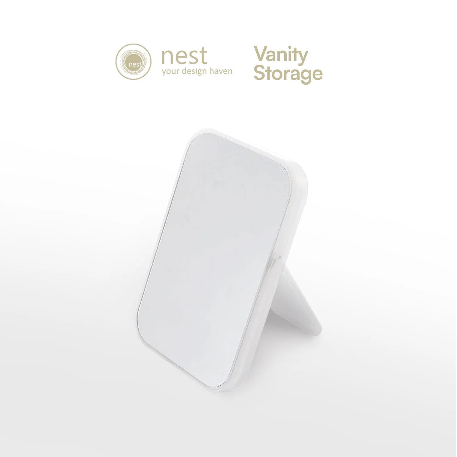 NEST DESIGN LAB Vanity Kit Storage Organizer Bin - White