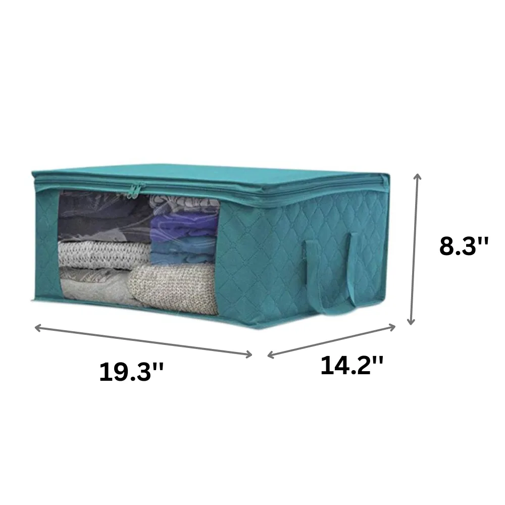 「❉New Year - 40% Off」Clear Window Foldable Storage Bag (19.3'' x 14.2'' x 8.3'')