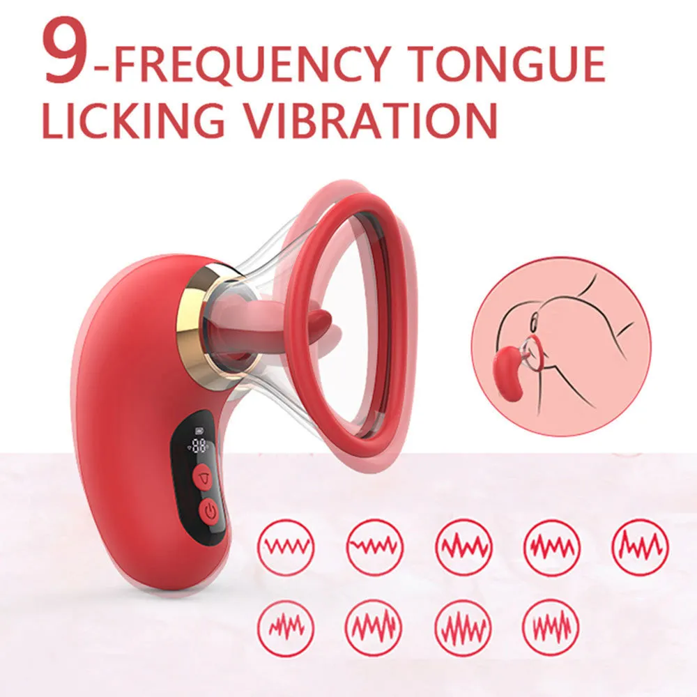 Nipple Stimulator Clitoral Tongue Licking Vibrator