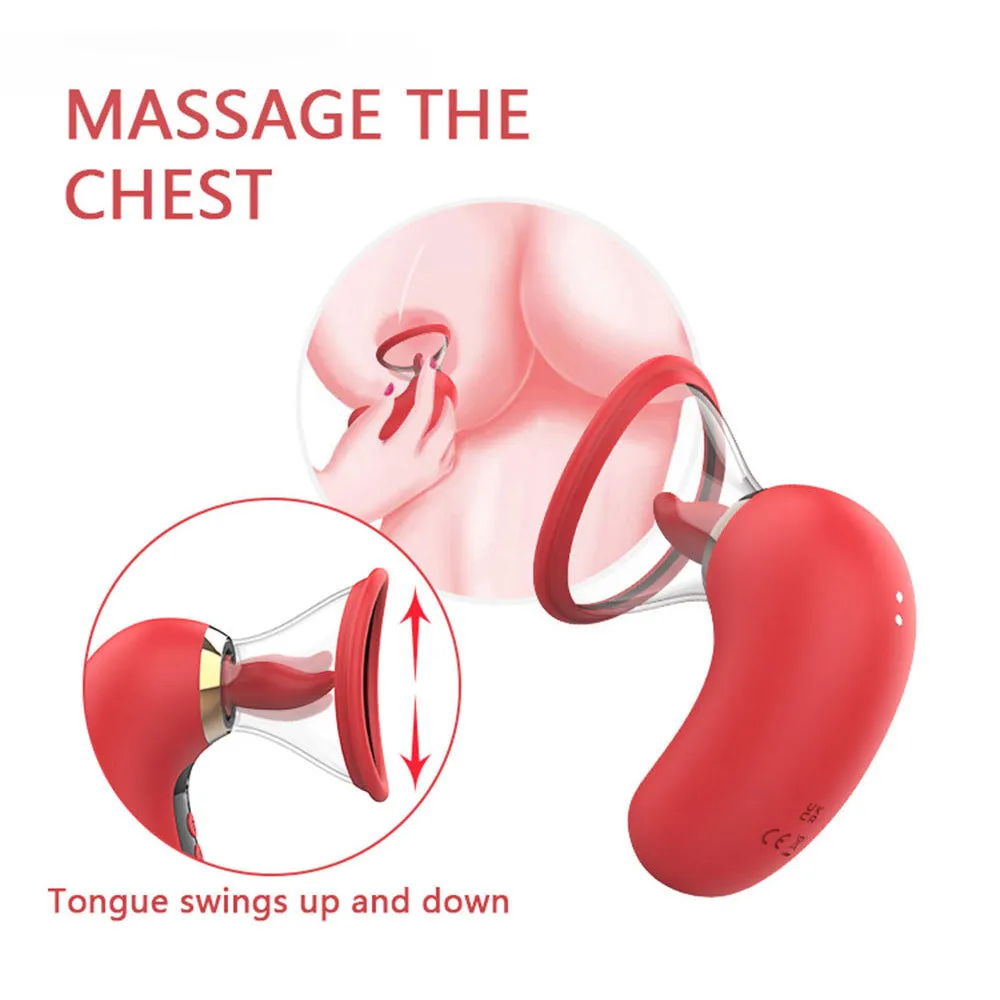 Nipple Stimulator Clitoral Tongue Licking Vibrator