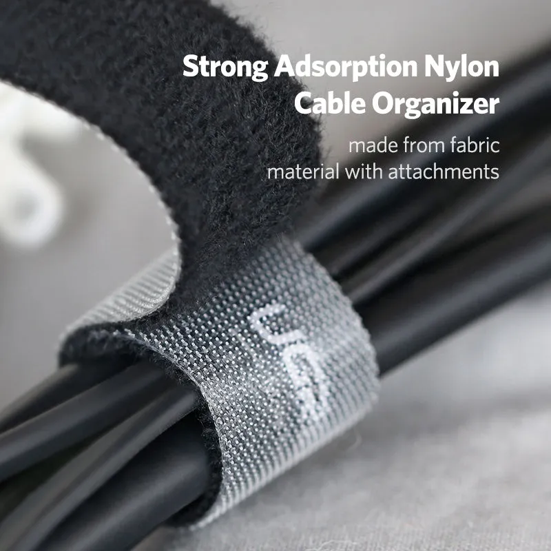 Nylon Cable Wire Organizer ; Earphone Holder ; Mouse Cord Protector ; Cable Management For Samsung iPhone Ethernet Wire