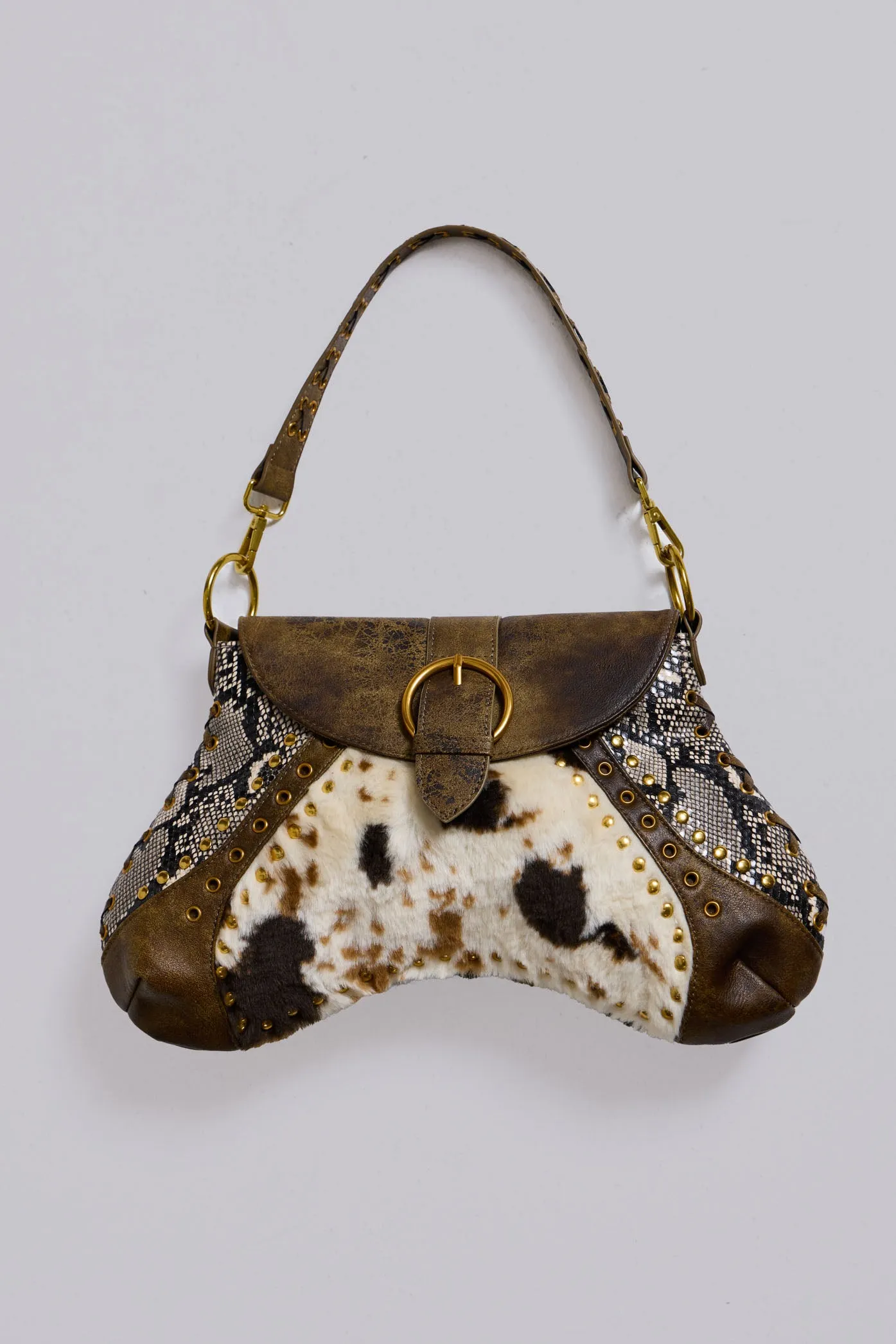 Ophidian Cow Shoulder Bag