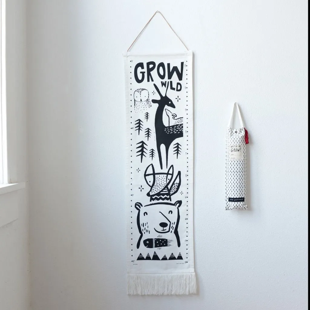 Organic Cotton Canvas Growth Chart