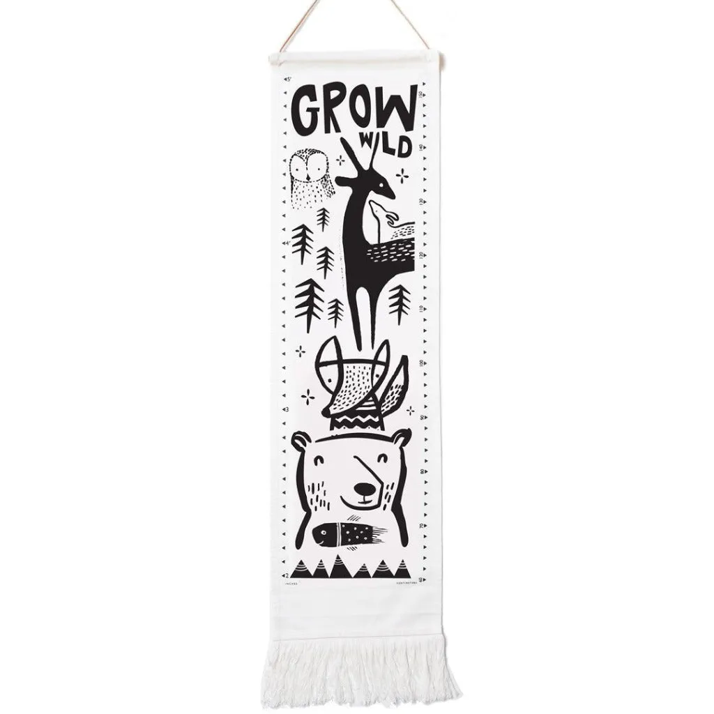 Organic Cotton Canvas Growth Chart