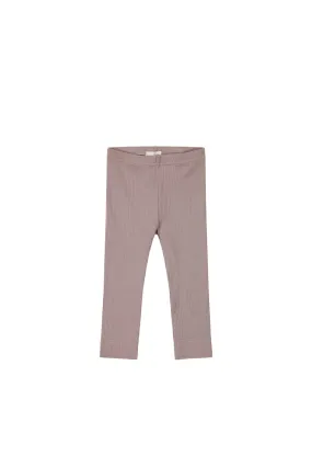 Organic Cotton Modal Everyday Legging - Mauve Shadow