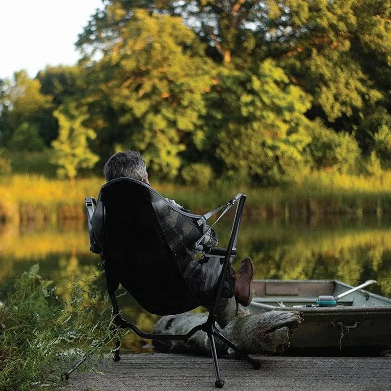 Outdoor Recliner Rocking Chair - Comfortable, Durable for Garden, Camping & Fishing