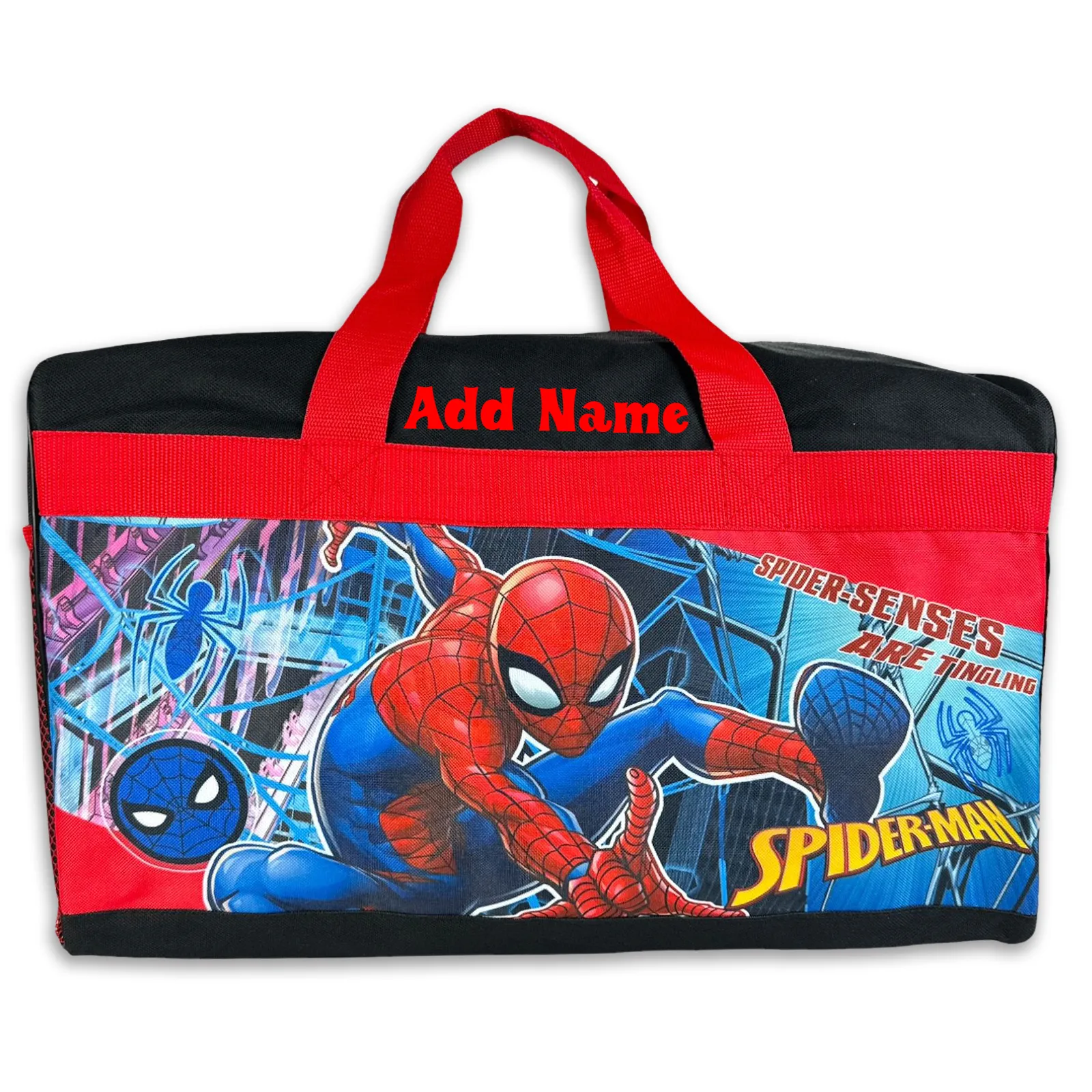 Personalized Kid's Travel Duffel Bag - Spider-Man (No Shoulder Strap)