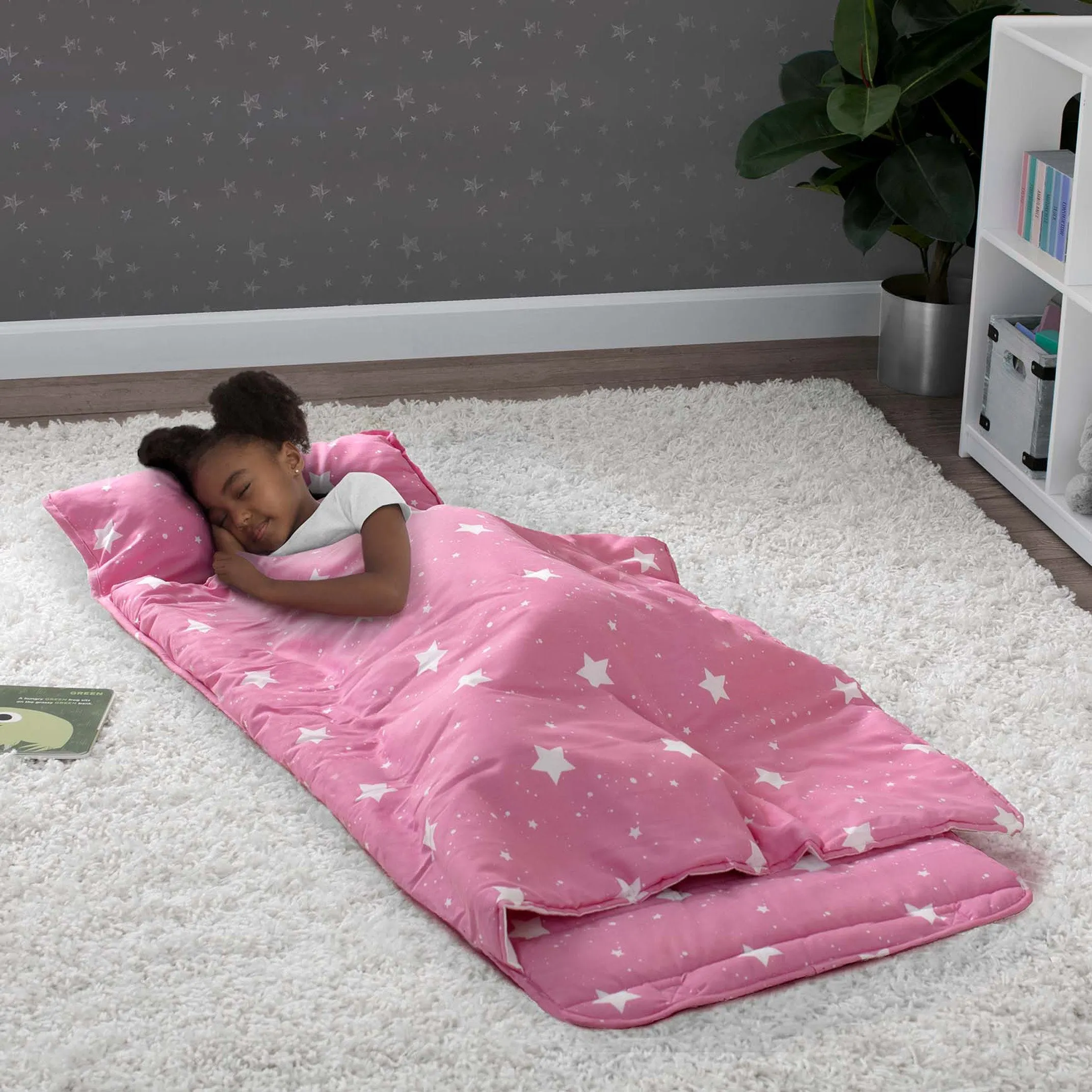 Personalized Nap Mat with Included Pillow and Blanket for Toddlers & Kids