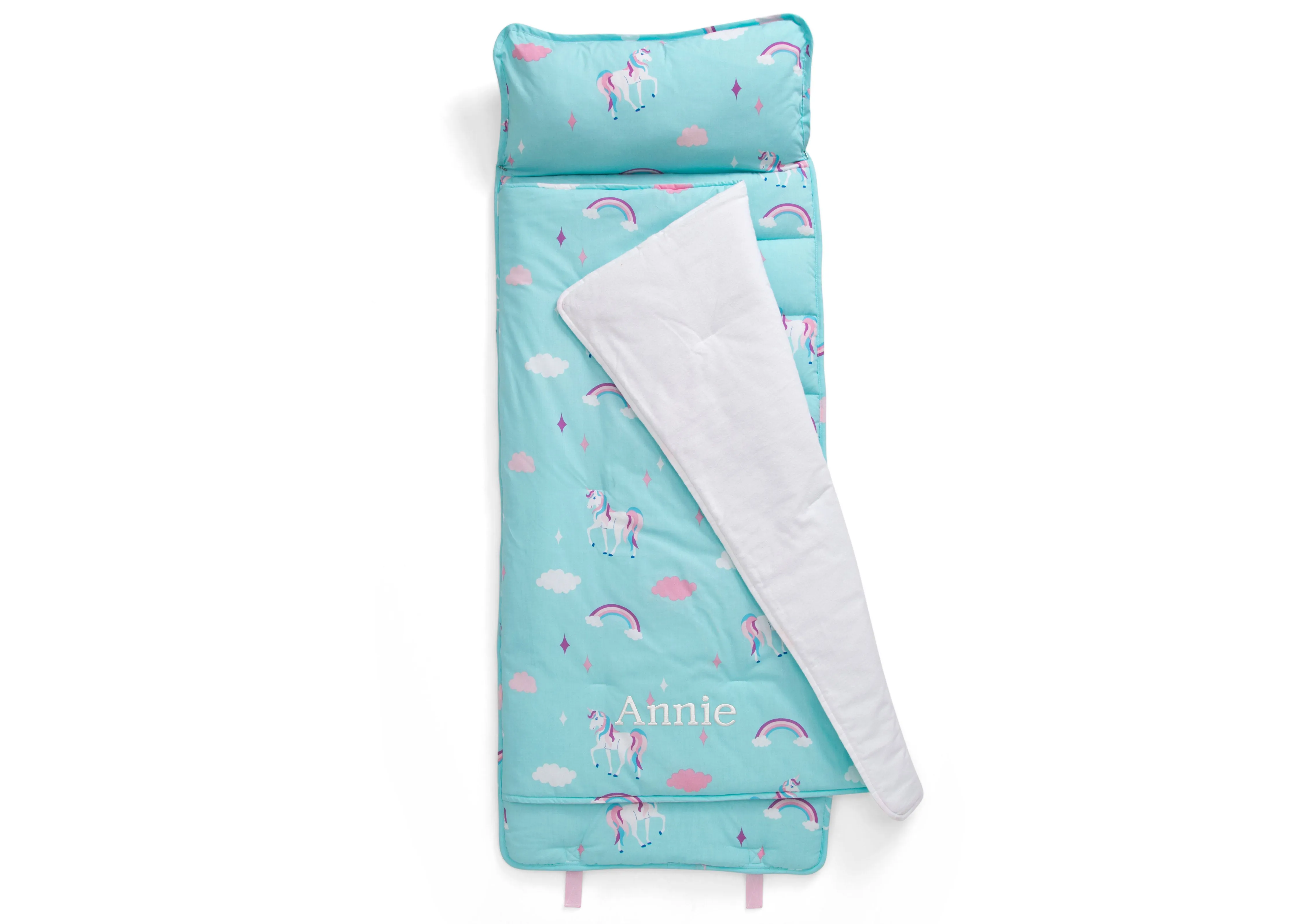 Personalized Nap Mat with Included Pillow and Blanket for Toddlers & Kids