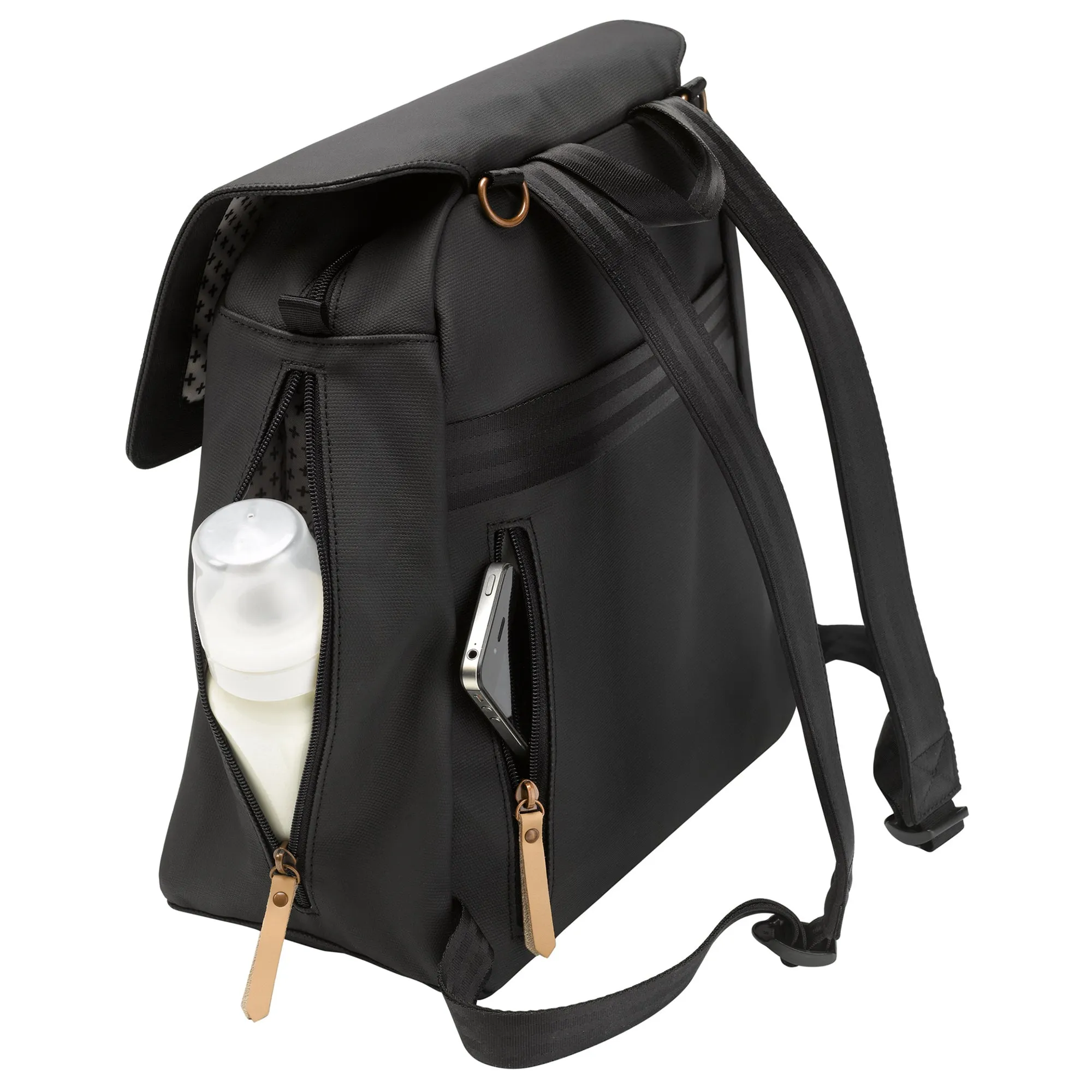 Petunia Pickle Bottom- Meta Backpack: Black matte Canvas