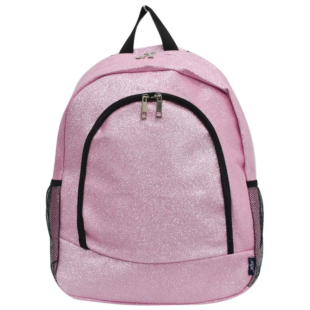 Pink Glitter NGIL Canvas Backpack