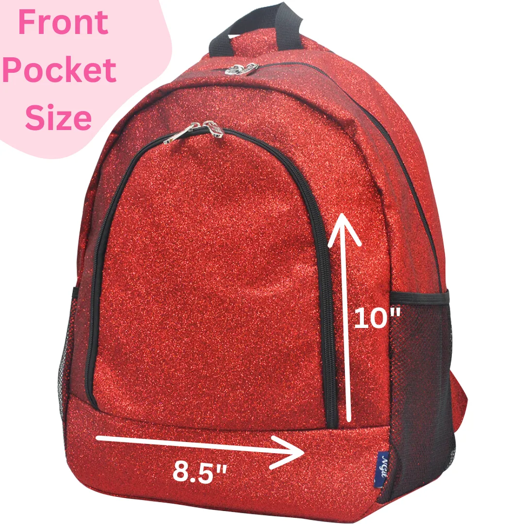 Pink Glitter NGIL Canvas Backpack