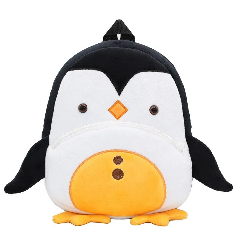 Plush Cartoon Shape Backpack For Kids