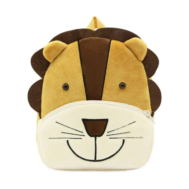 Plush Cartoon Shape Backpack For Kids