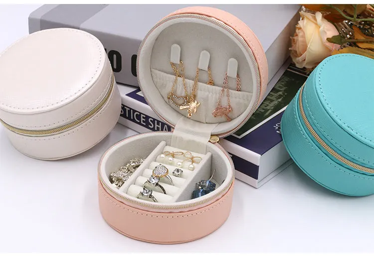 Portable Round Jewellery Organizer