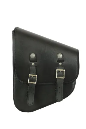 Premium Leather Swing Arm Bag w/Buffalo Snaps - Left Side By Daniel Smart