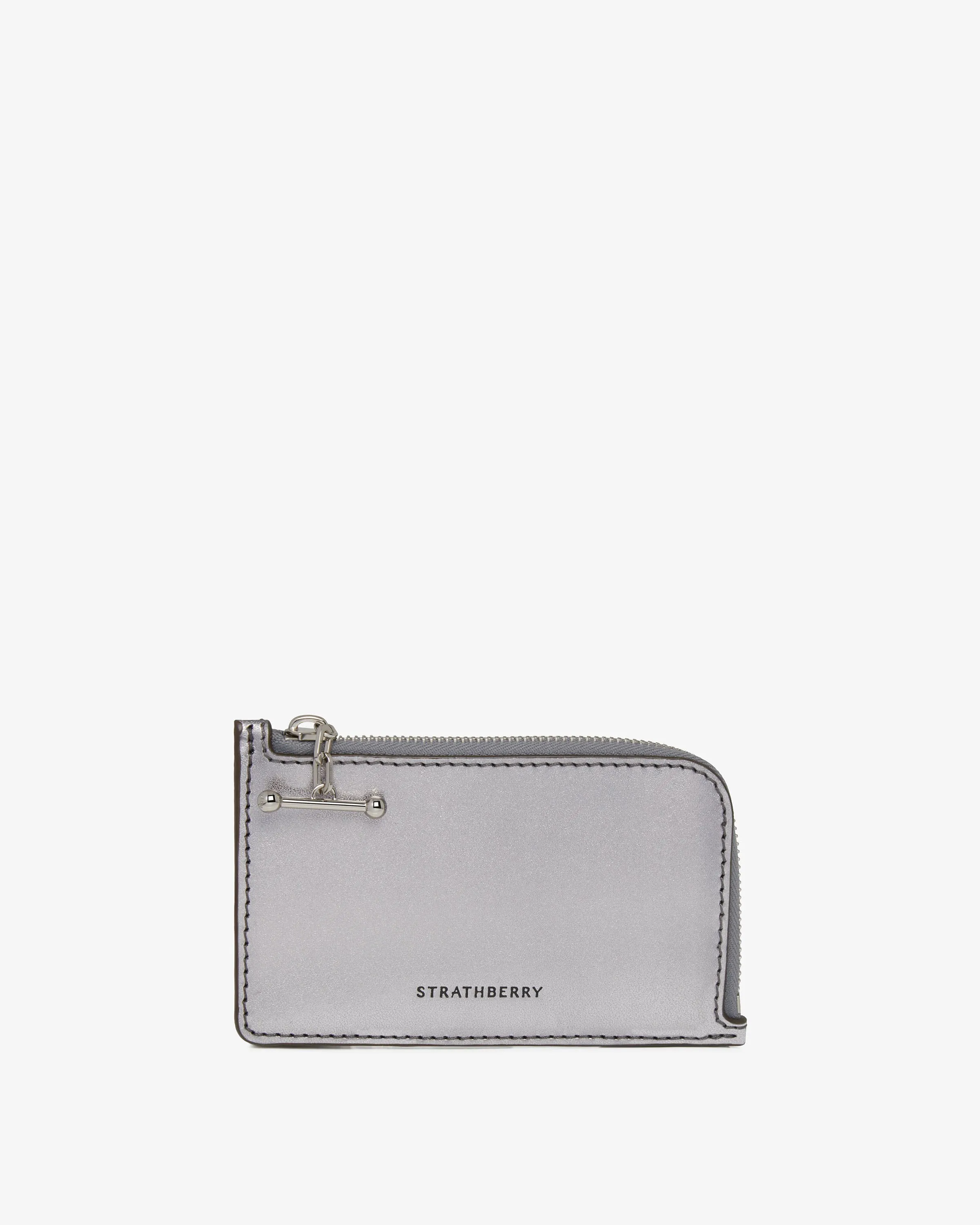 Princes Street Zip Purse - Metallic Silver