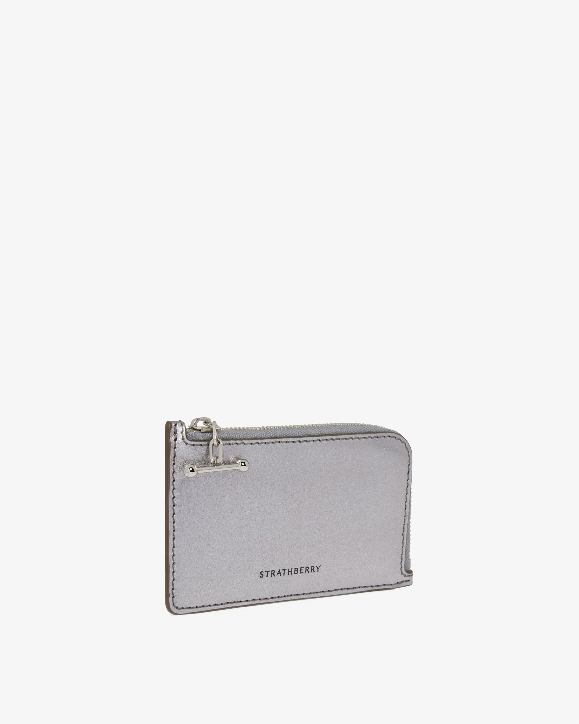 Princes Street Zip Purse - Metallic Silver