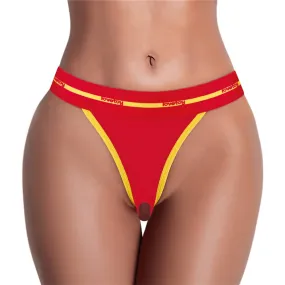 Printed Vibrating Sexy Panties Red