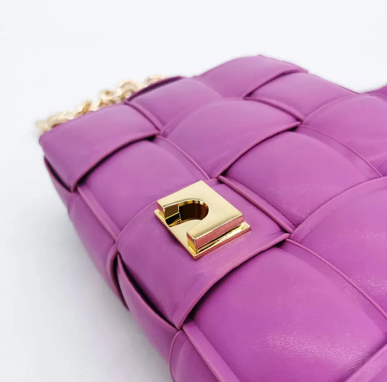 Quinn Purple Quilted Bag