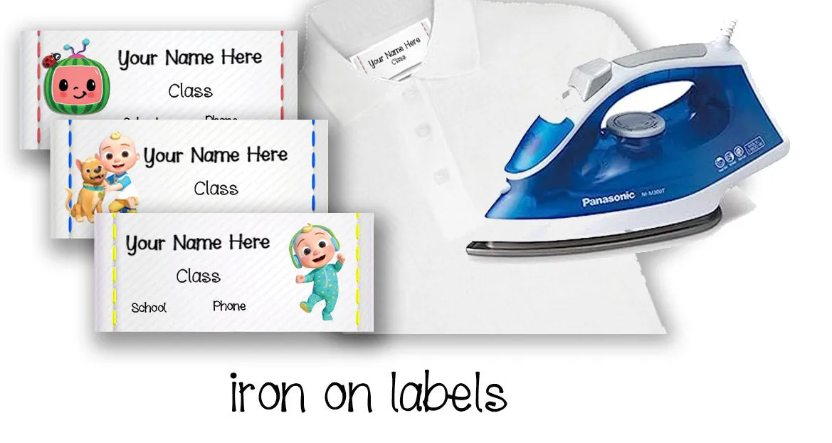 ""Cocomelon" School labels packs