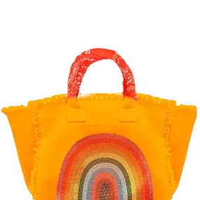 Rainbow Fringe Canvas Bag