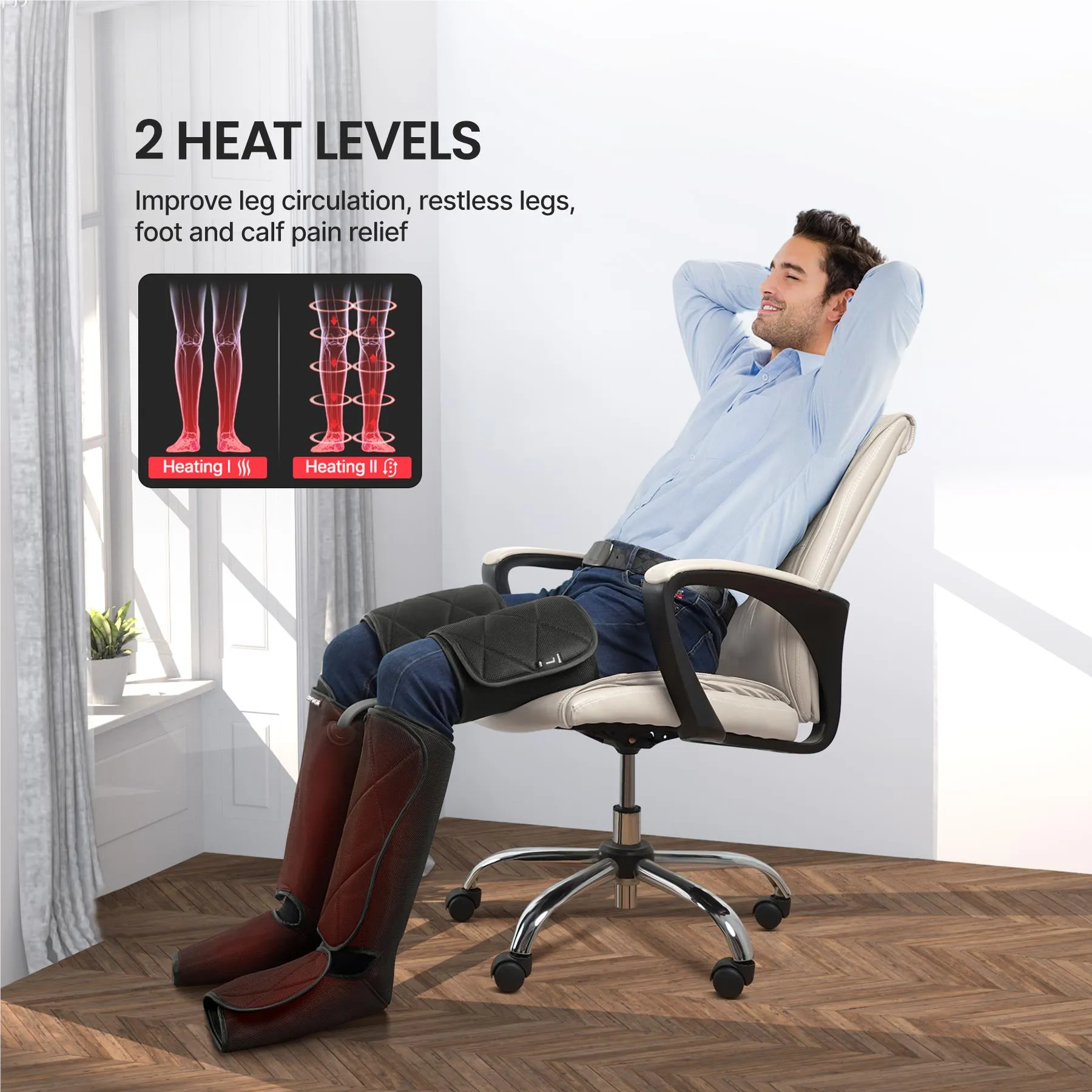 RENPHO Air Compression Leg Massager with Heat