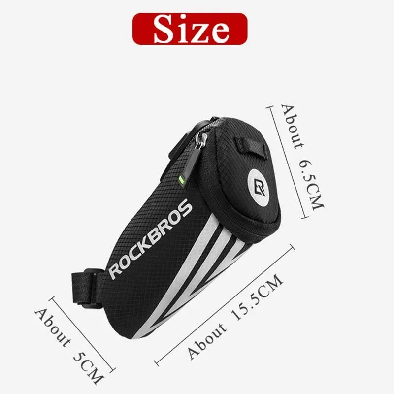 ROCKBROS Bicycle Mini Seat Bag Cycling Y-Series Strap On Wedge Packs Saddle Bag