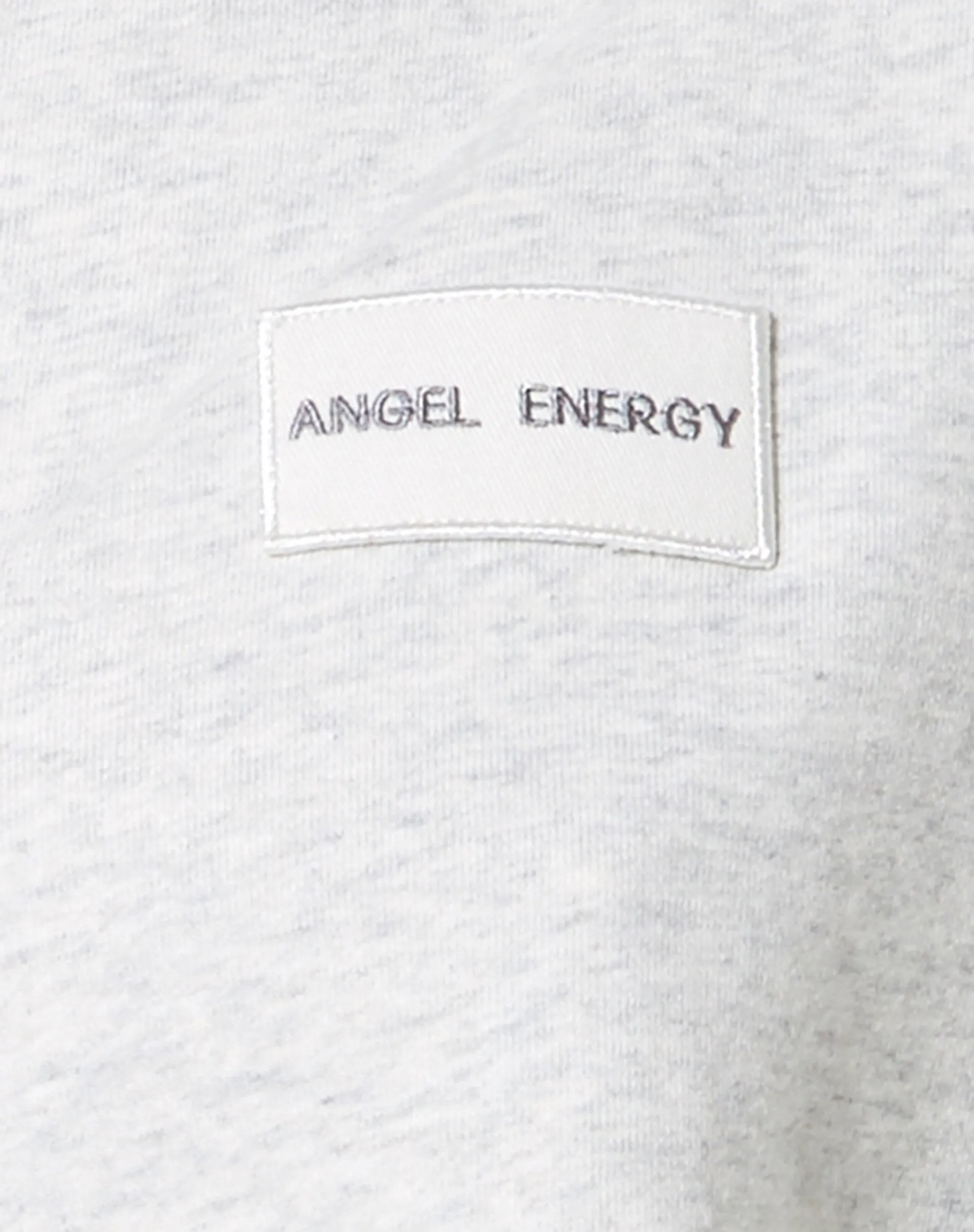 Saria Crop Top in Grey Wash 'Angel Energy' Label