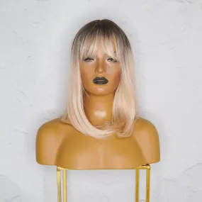 SAVANNAH Blonde Ombre Fringe Wig