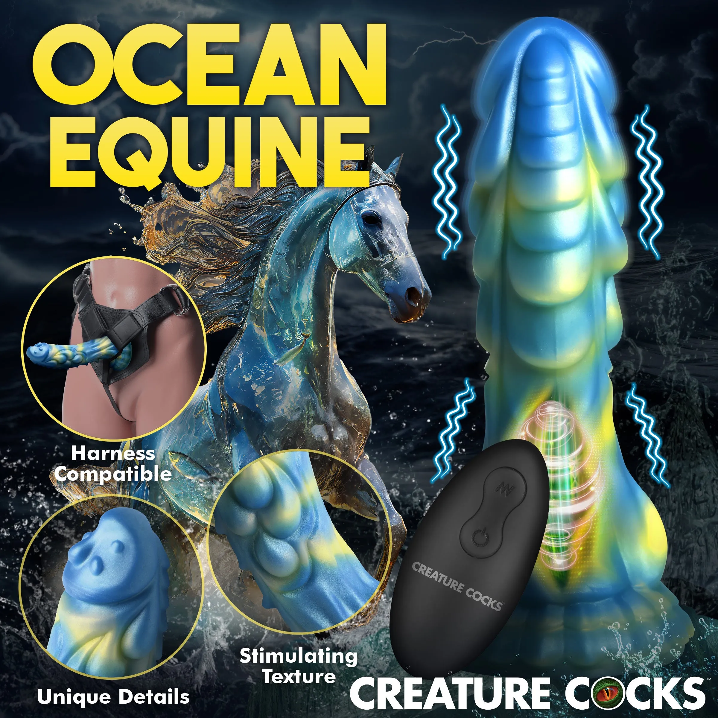 Sea Stallion Vibrating Dildo w/ Remote