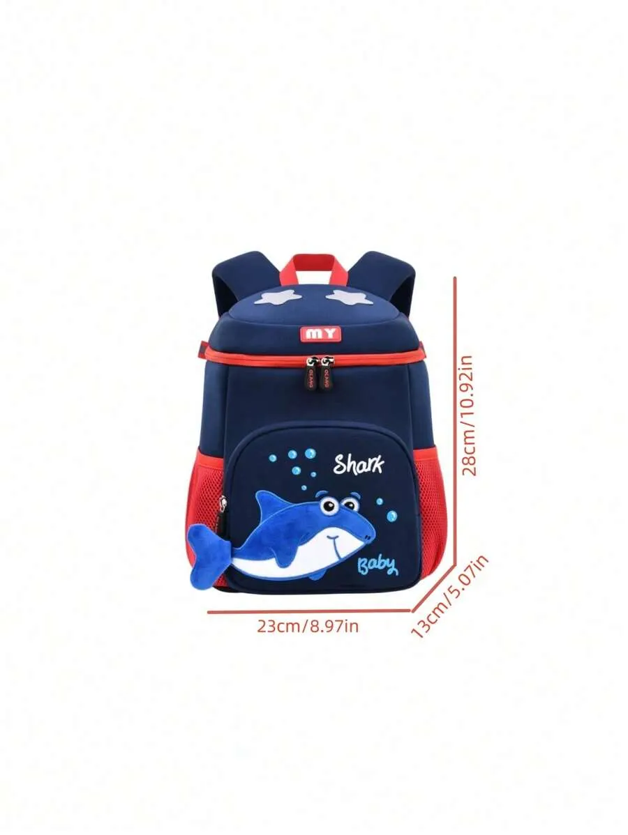 Shark Design Large Capacity Backpack Bag for PreSchool Boys Girls Kid