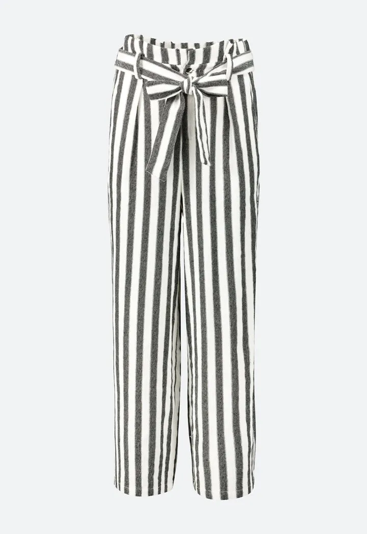 Silver Lurex Striped Cullotes