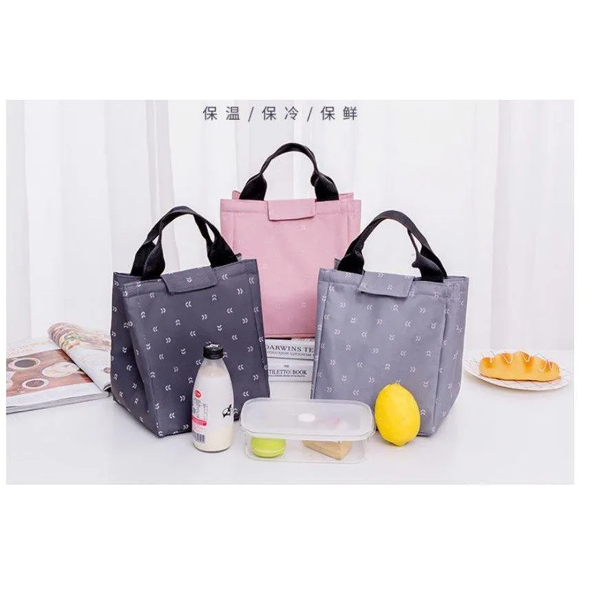 Small Leaves Lunch Box Bag Thickening Insulation Aluminum Foil Thickening Lunch Bag Portable Lunch Box Bag Insulation Bag Insulation Lunch Bag Lunch Bag NP-HTNQR-107