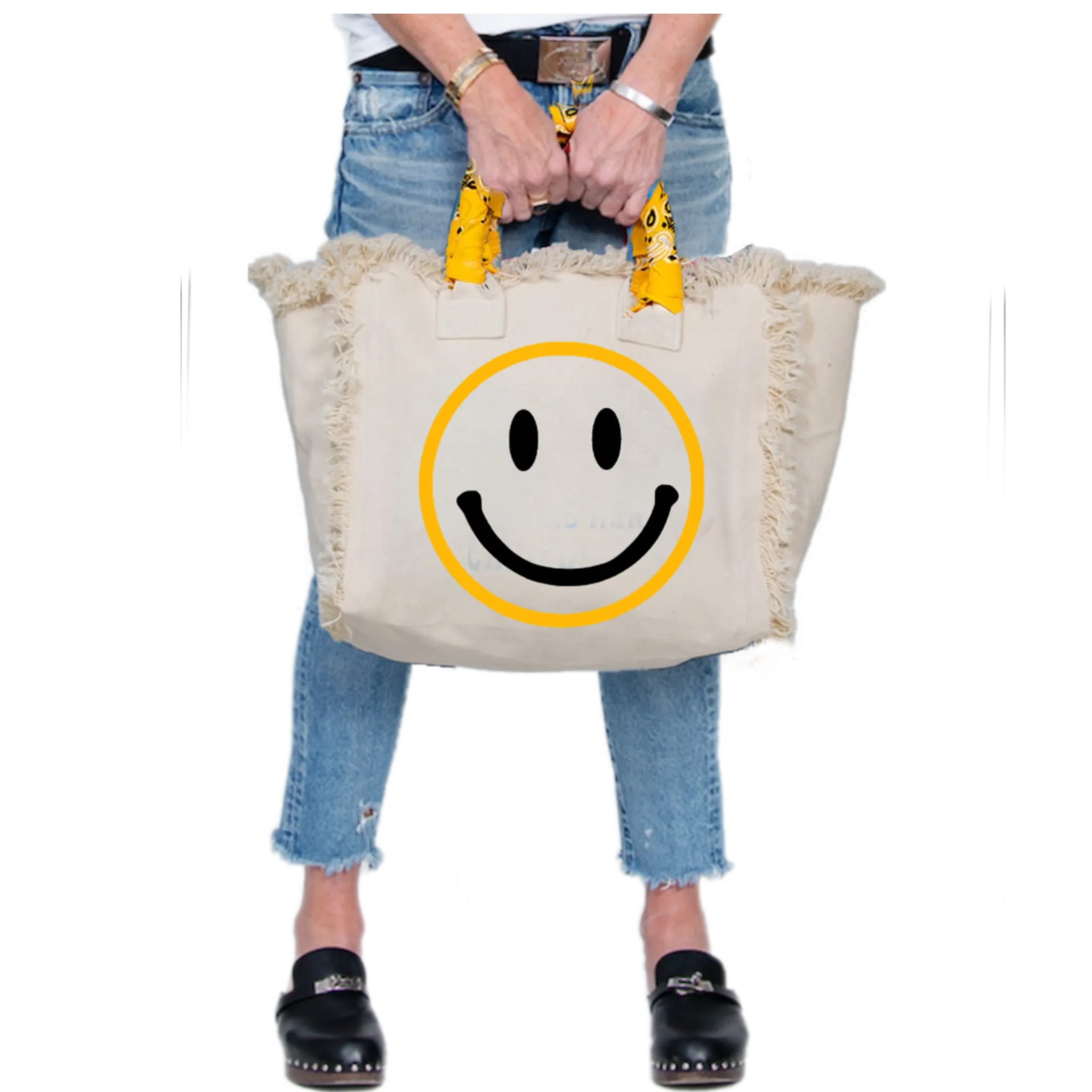 Smile Original Fringe Canvas Bag