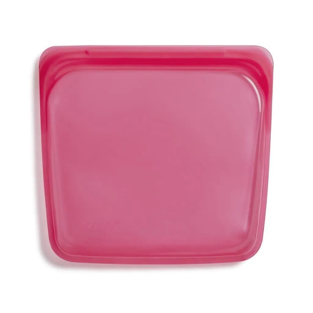 Stasher Reusable Silicone Sandwich Bag (Medium) - Raspberry