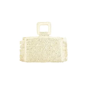 Straw Fringe Shoulder Bag