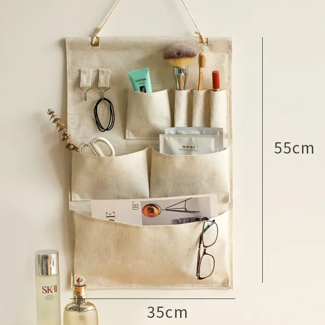 Stylish Fabric Bedside Storage Organizer