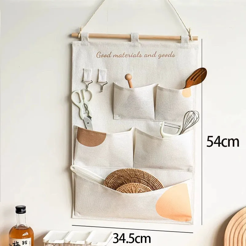 Stylish Fabric Bedside Storage Organizer