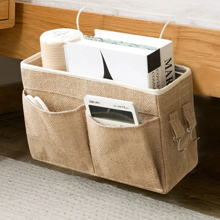 Stylish Fabric Bedside Storage Organizer