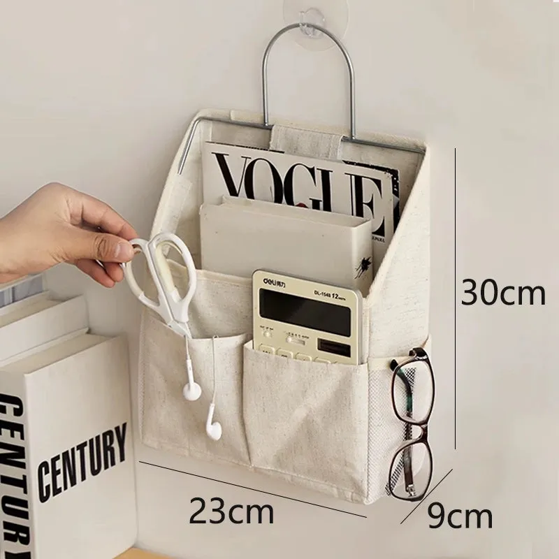 Stylish Fabric Bedside Storage Organizer