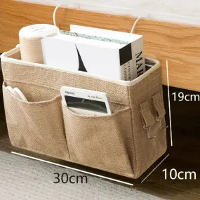 Stylish Fabric Bedside Storage Organizer