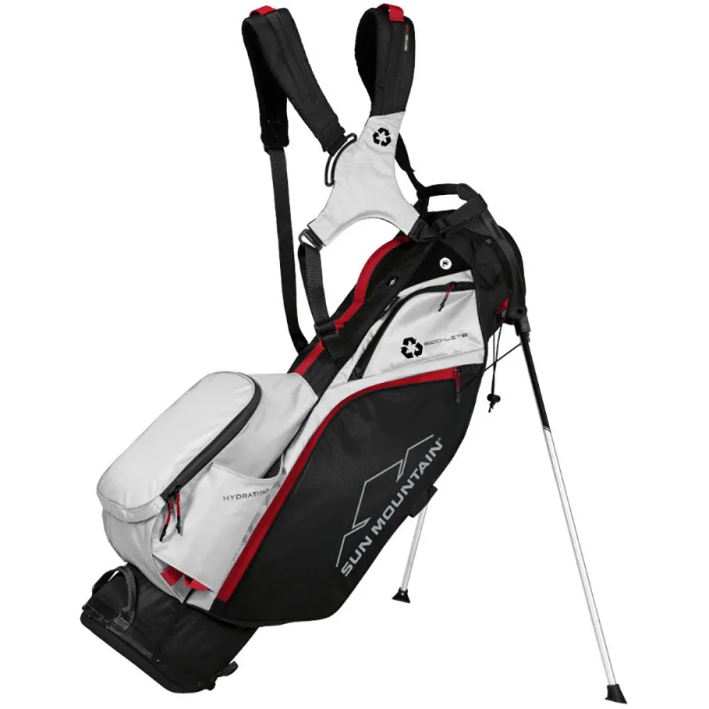 Sun Mountain Eco-Lite 14 Way Stand Bag - Black/White/Red